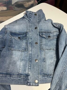 abercrombie kids light blue denim jacket